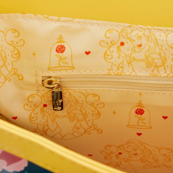 LOUNGEFLY DISNEY BEAUTY AND THE BEAST BELLE PRINCESS SCENE CROSS BODY BAG